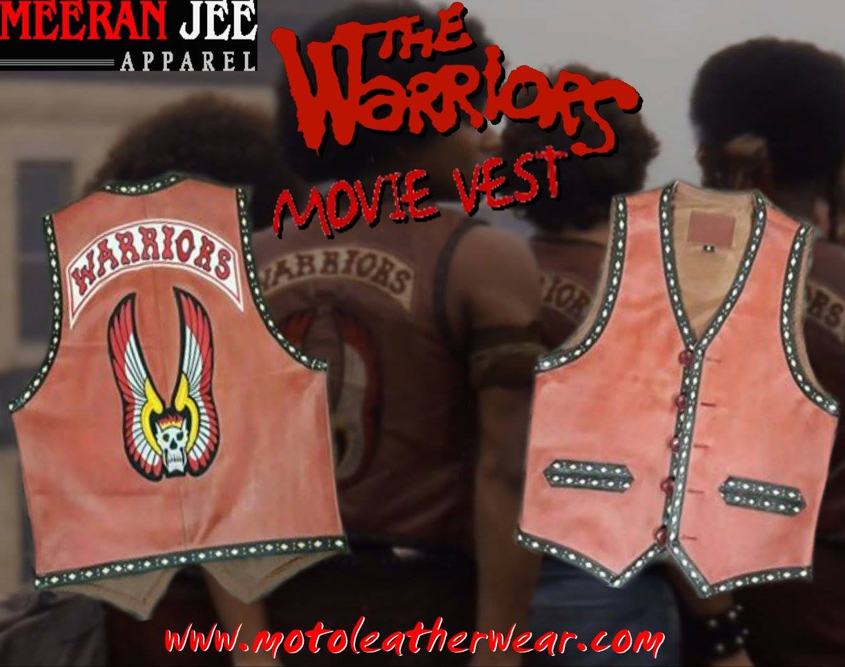 The Warriors Movie Leather Vest Vintage Leather Original Replica, The